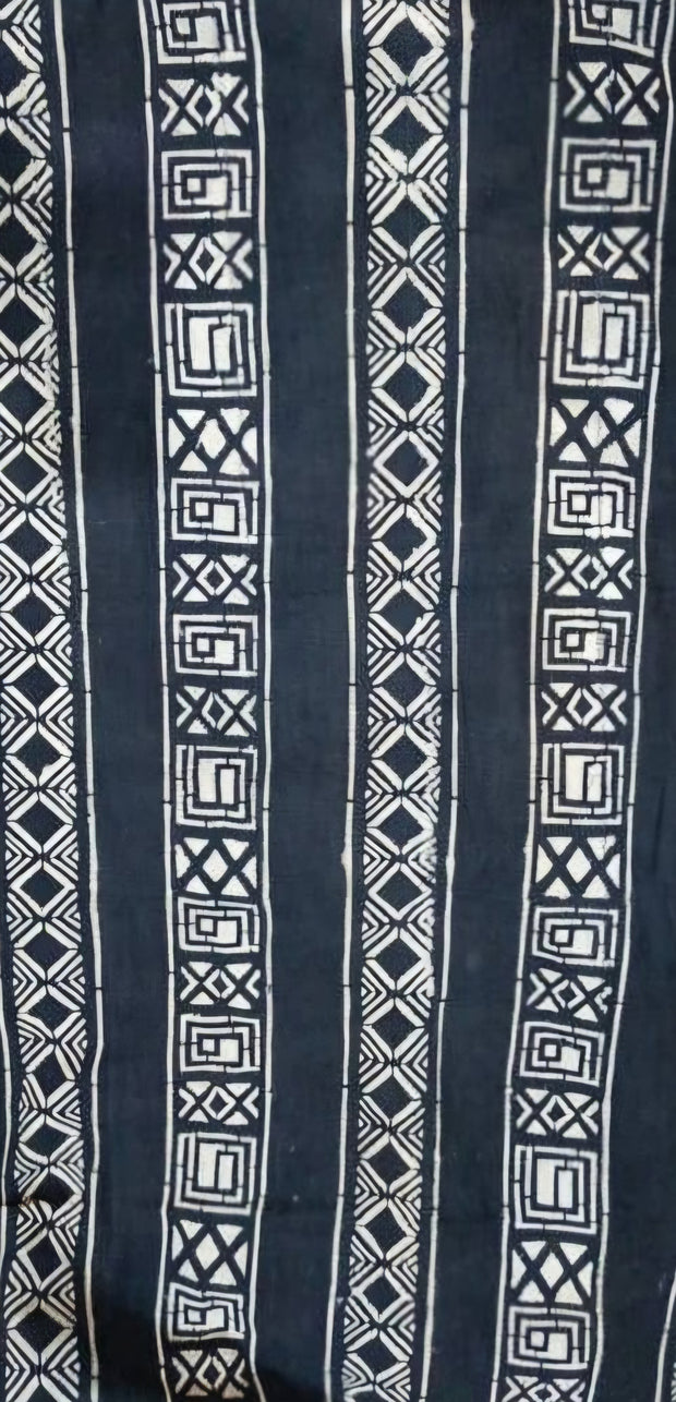 Black  Mudcloth or Bogolan Fabric