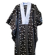 Leppi Indigo Dyed Women Boubou Kaftan TossokoClothing